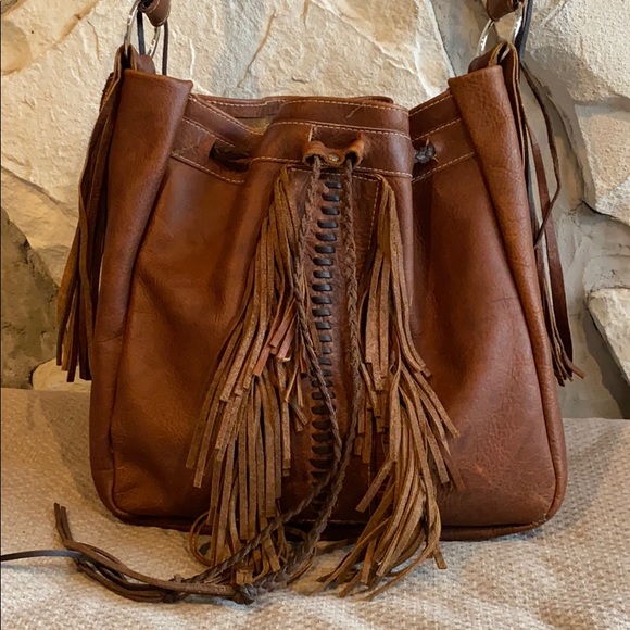 Vintage Handbags - Gorgeous handmade leather bag
